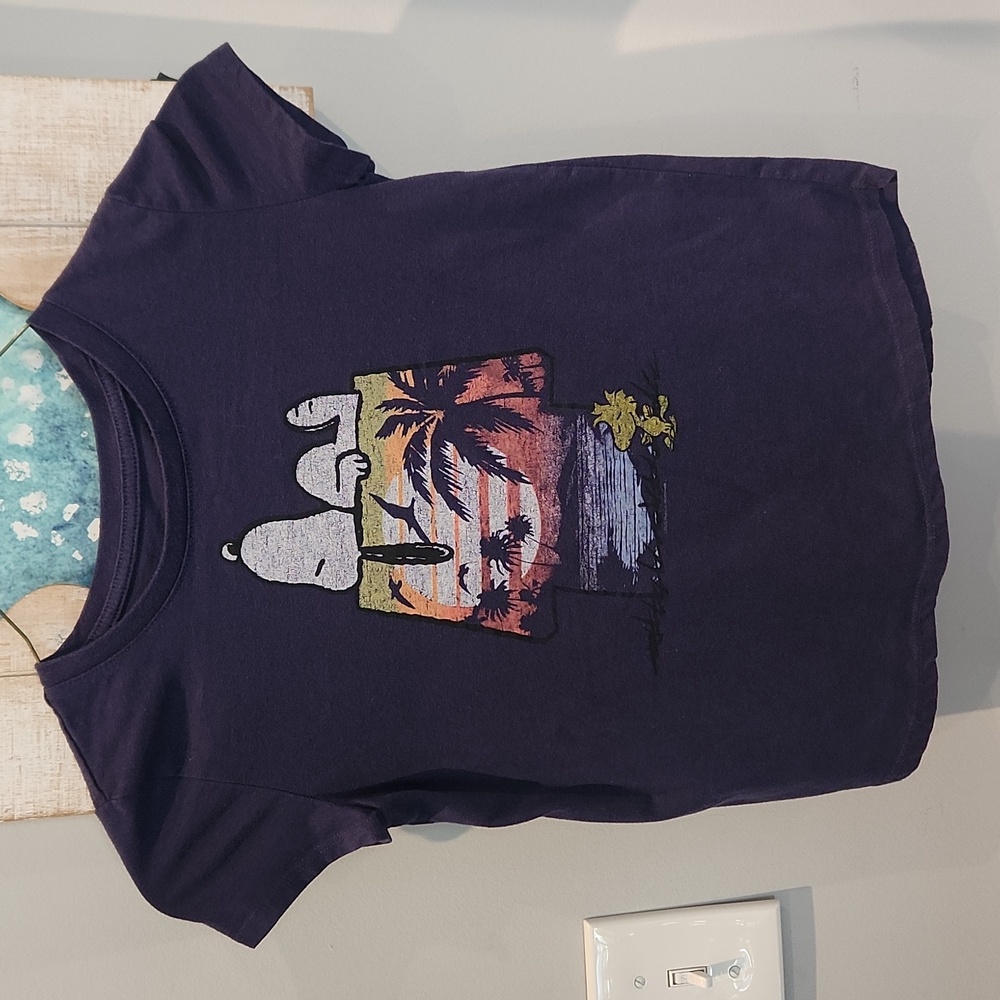 EUC Family Fun Snoopy & Woodstock Girls sz M tshirt